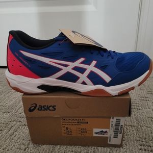 Asics ladies Gel Rocket 11 multi purpose indoor court shoes. Size 9.5. Blue
